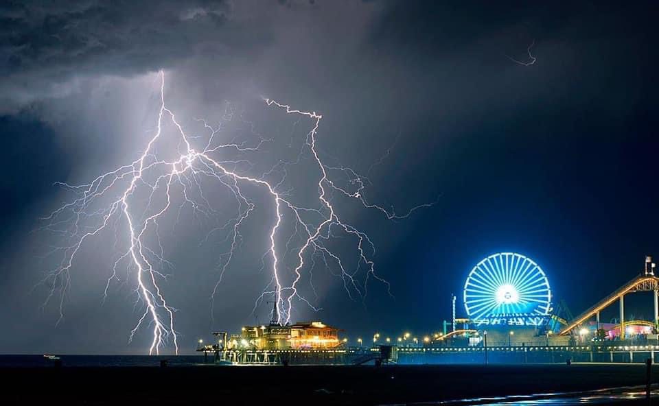 A Landscape With London Skyline During Thunder