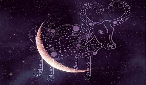 New Moon Taurus Constellation on a Dark Sky